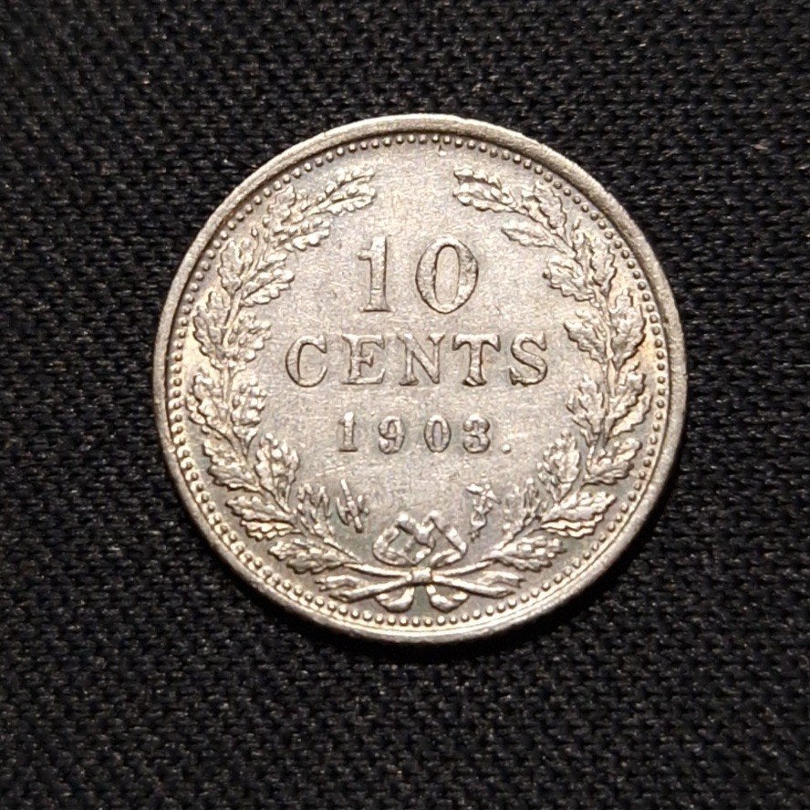 10 cent 1903, Verzenden, Zilver, 10 cent, Koningin Wilhelmina