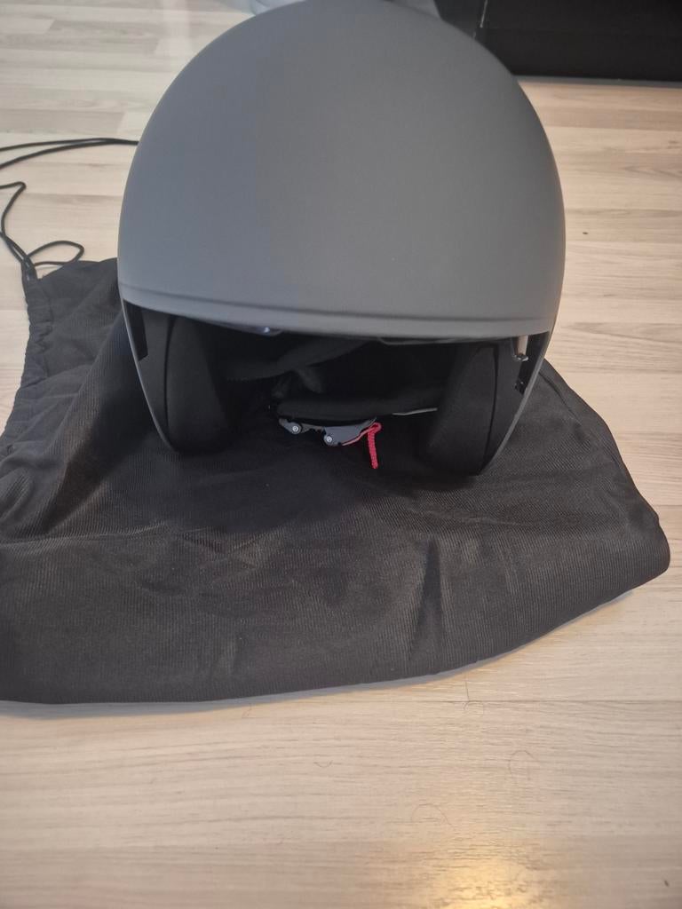 Nieuwe TOF helm mat grijs met vizier maat 55-56, Ophalen of Verzenden, Nieuw, Small, Toff