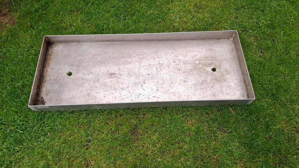 Aluminium kweekbak 123x48x8 cm, Ophalen of Verzenden