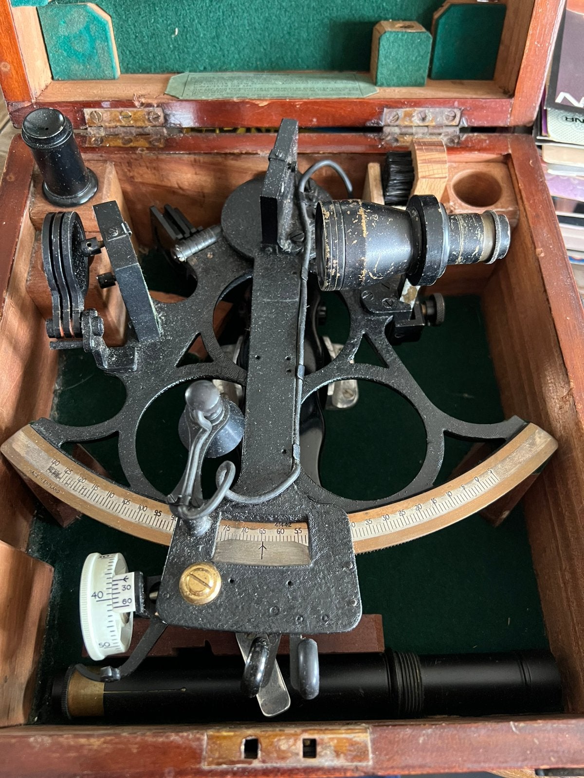 VINTAGE MARITIEME SEXTANT HENDRY HUGHES & Son Ltd, Verzamelen, Ophalen of Verzenden, Gebruikt, Motorboot of Zeilboot