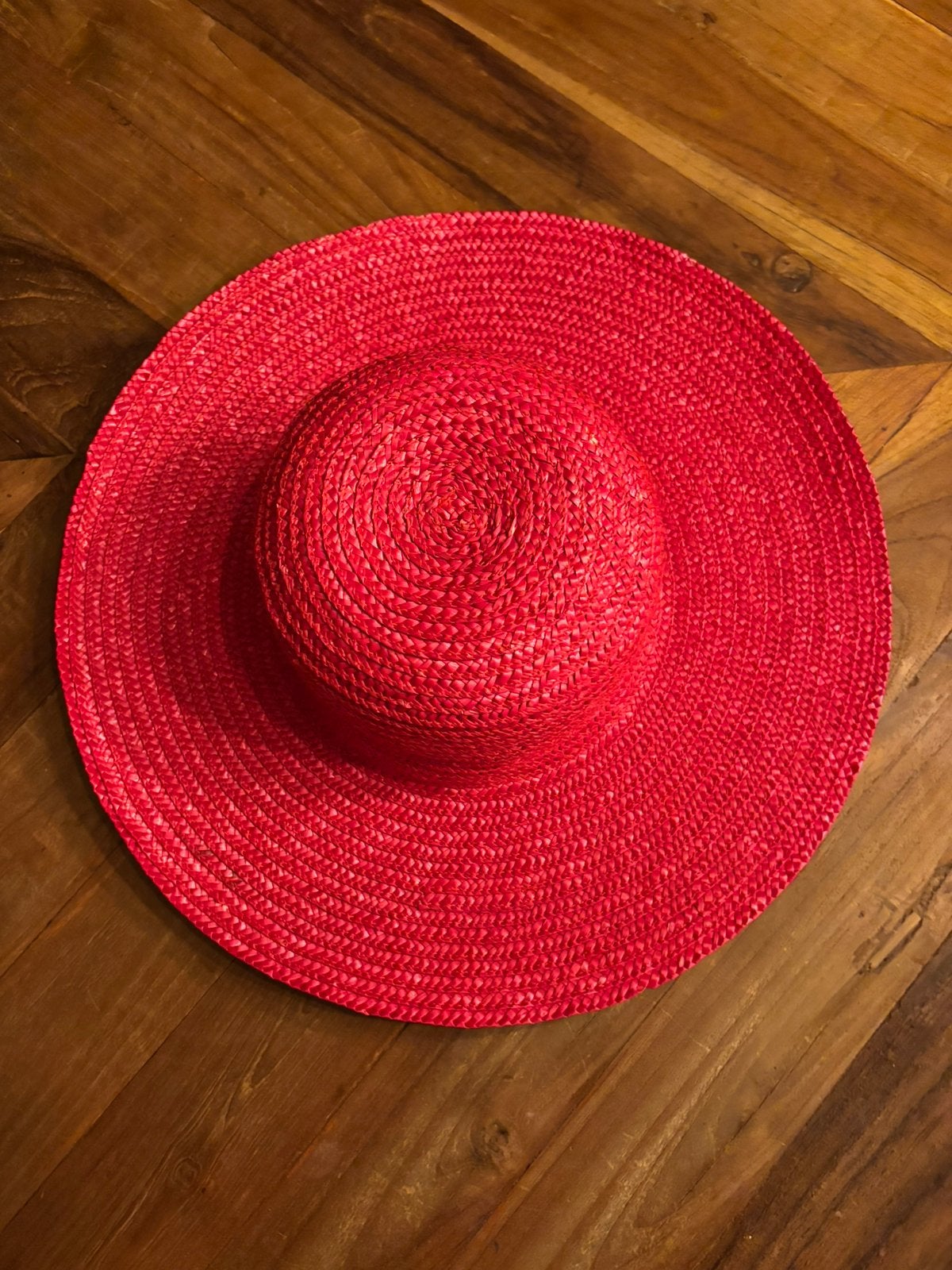 Mooie Rieten Hoed, Ophalen of Verzenden, Zo goed als nieuw, One size fits all, Hoed