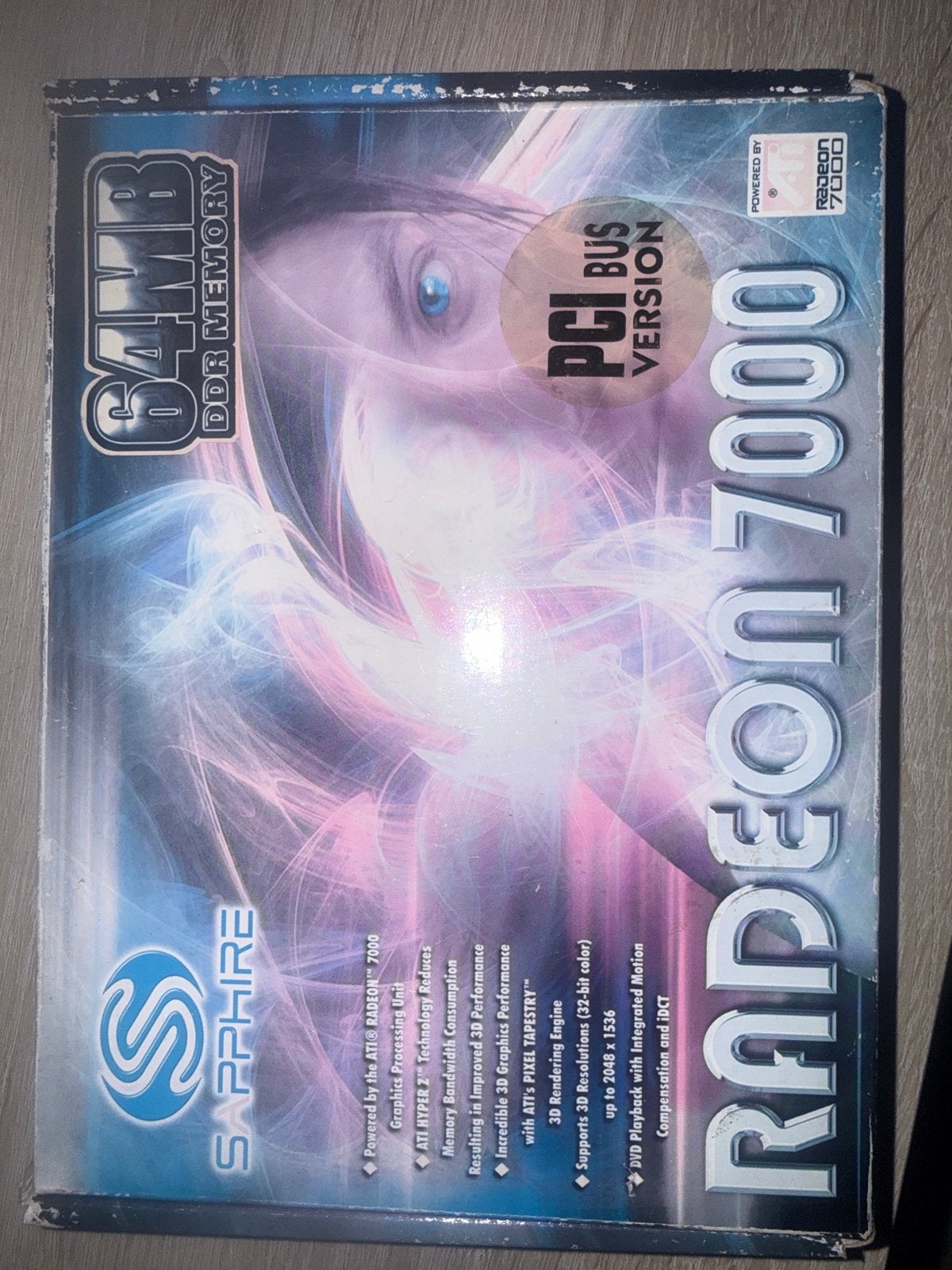 Sapphire Radeon 7000 64MB DDR PCI Grafische Kaart, Computers en Software, Videokaarten, Tv-Out, AMD, GDDR, Ophalen of Verzenden
