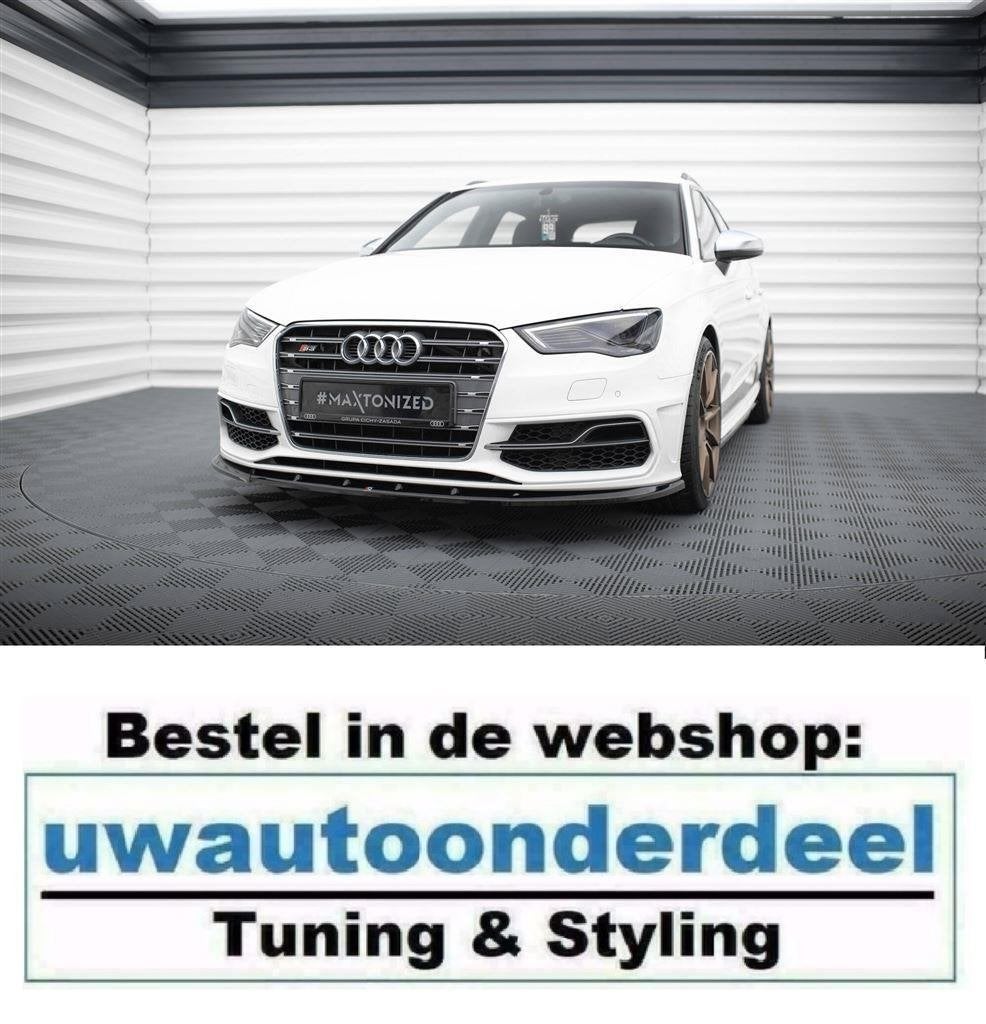 Maxton Design Spoiler Splitter Lip Voor Audi S3 A3 8V S Line, Verzenden, Automotive Parts, A.parts@hotmail.nl, Trasmolenlaan 12 3447 GZ Woerden