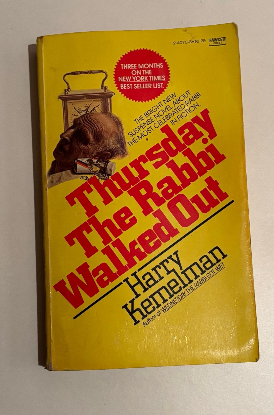 Thursday The Rabbi Walked Out - Harry Kemelman (1978), Ophalen of Verzenden, Gelezen