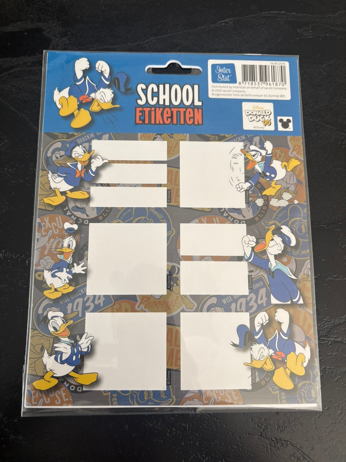 Donald duck schooletiketten, Diversen, Ophalen of Verzenden, Nieuw