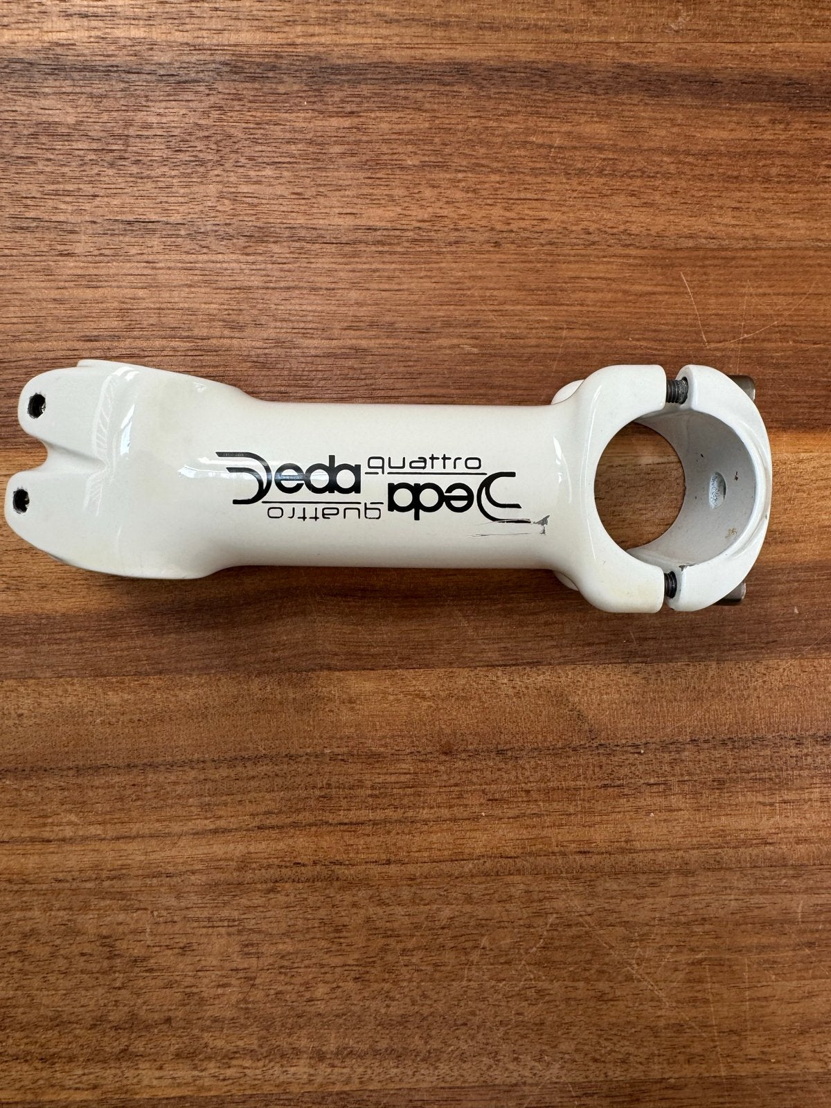 Deda Quattro stuurpen wit 120mm, Fietsen en Brommers, Fietsonderdelen, Gebruikt, Stuur, Ophalen of Verzenden, Aluminium