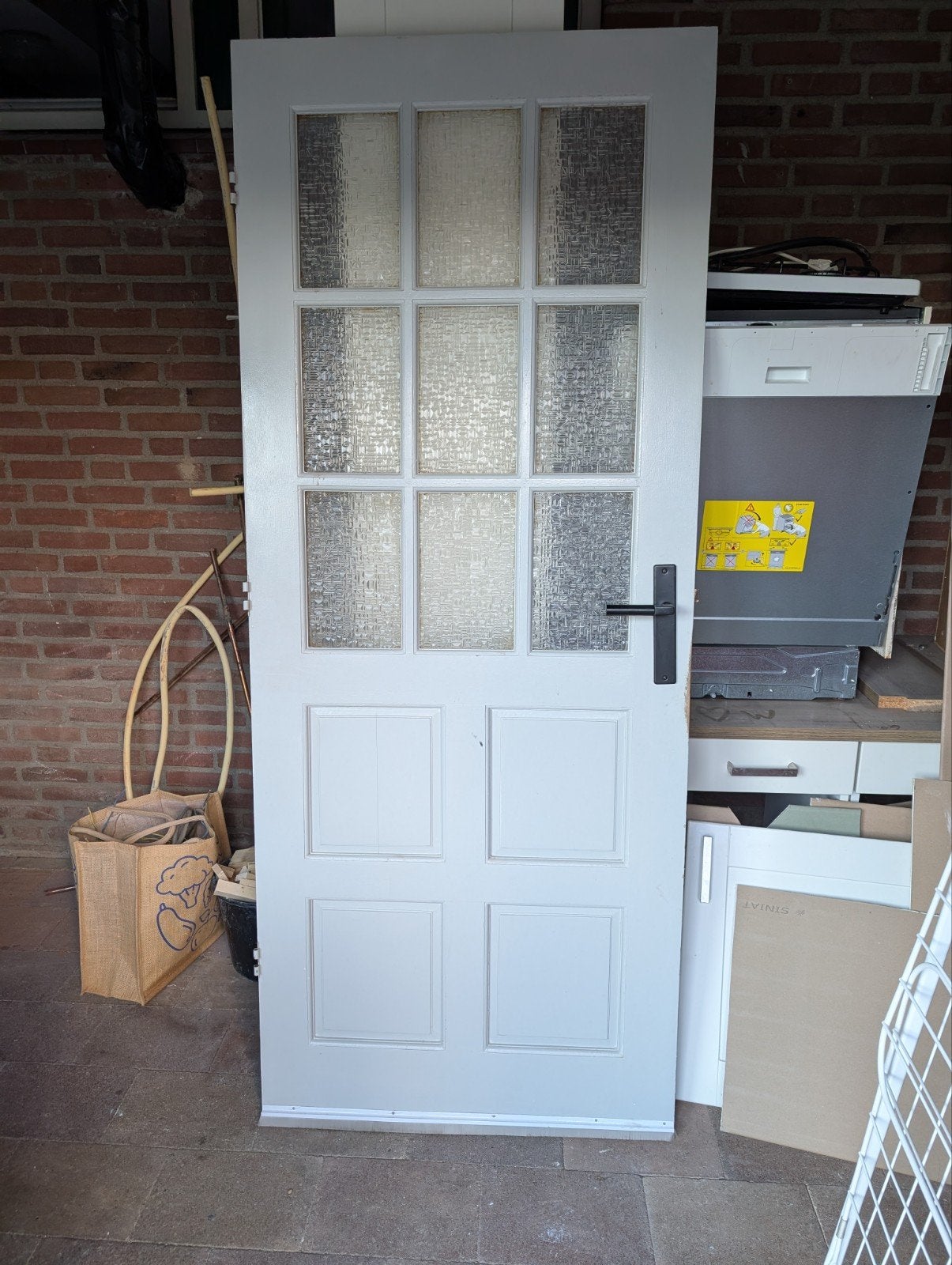 stompe binnendeur, Doe-het-zelf en Verbouw, Deuren en Horren, Ophalen, Gebruikt, 80 tot 100 cm, Binnendeur