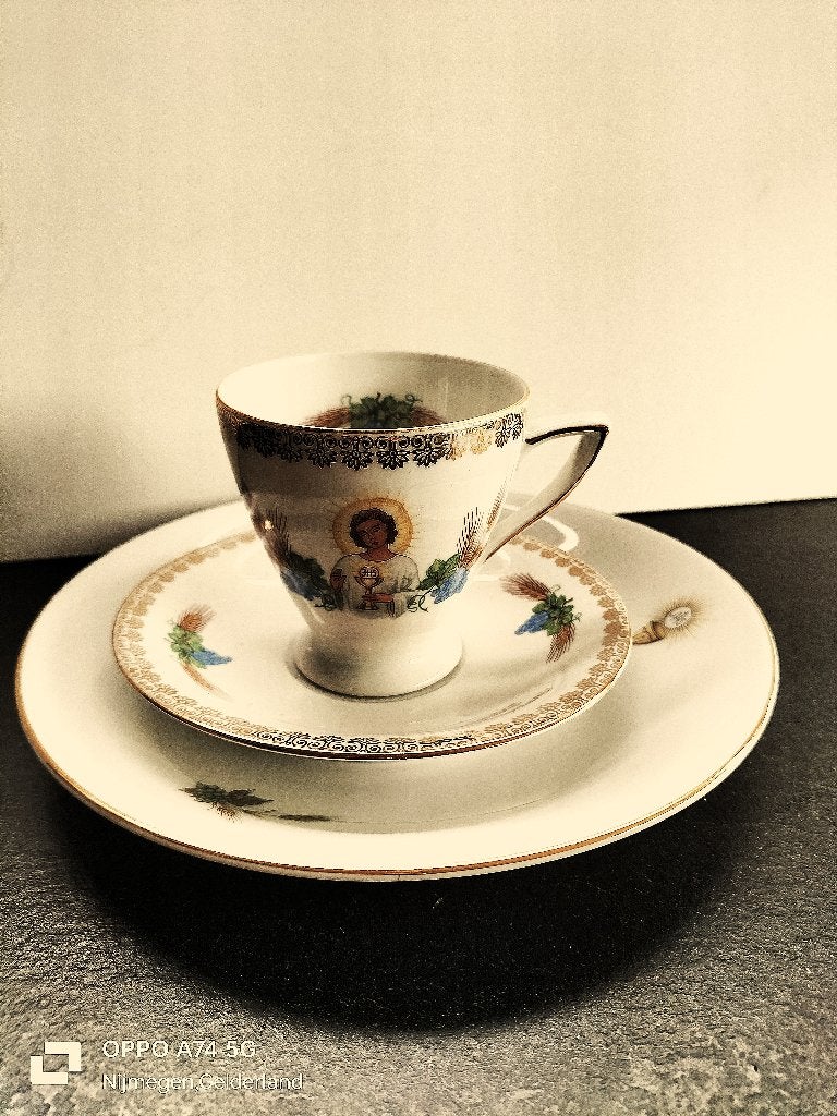 Porseleinen  ontbijt Set, Verzenden, Zo goed als nieuw, Porselein, Compleet servies