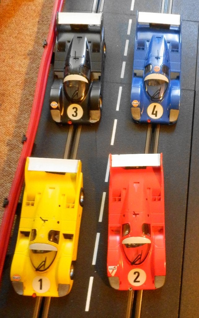 SLOT.IT 4x PORSCHE 956 TEAM, Ophalen of Verzenden, Gebruikt, Elektrisch, Overige merken