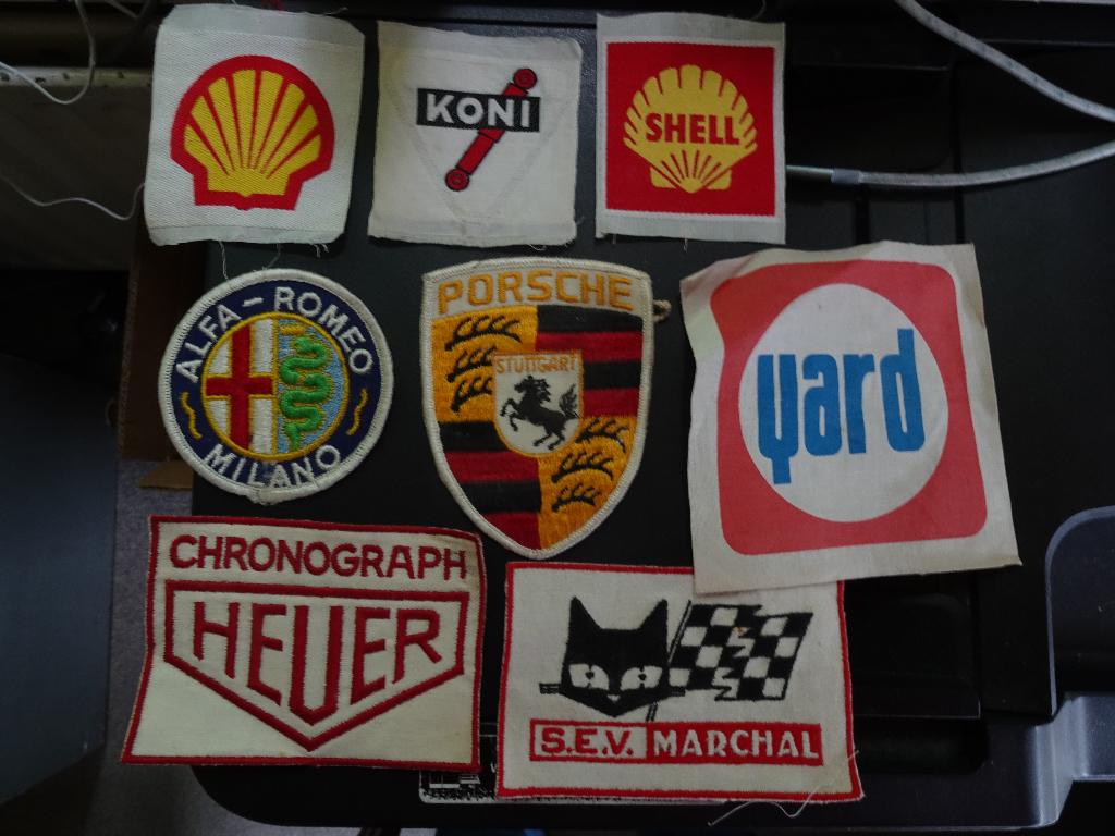 Originele emblmen Rallye en race. Voor op de race-overall, Verzenden, Nieuw, Formule 1