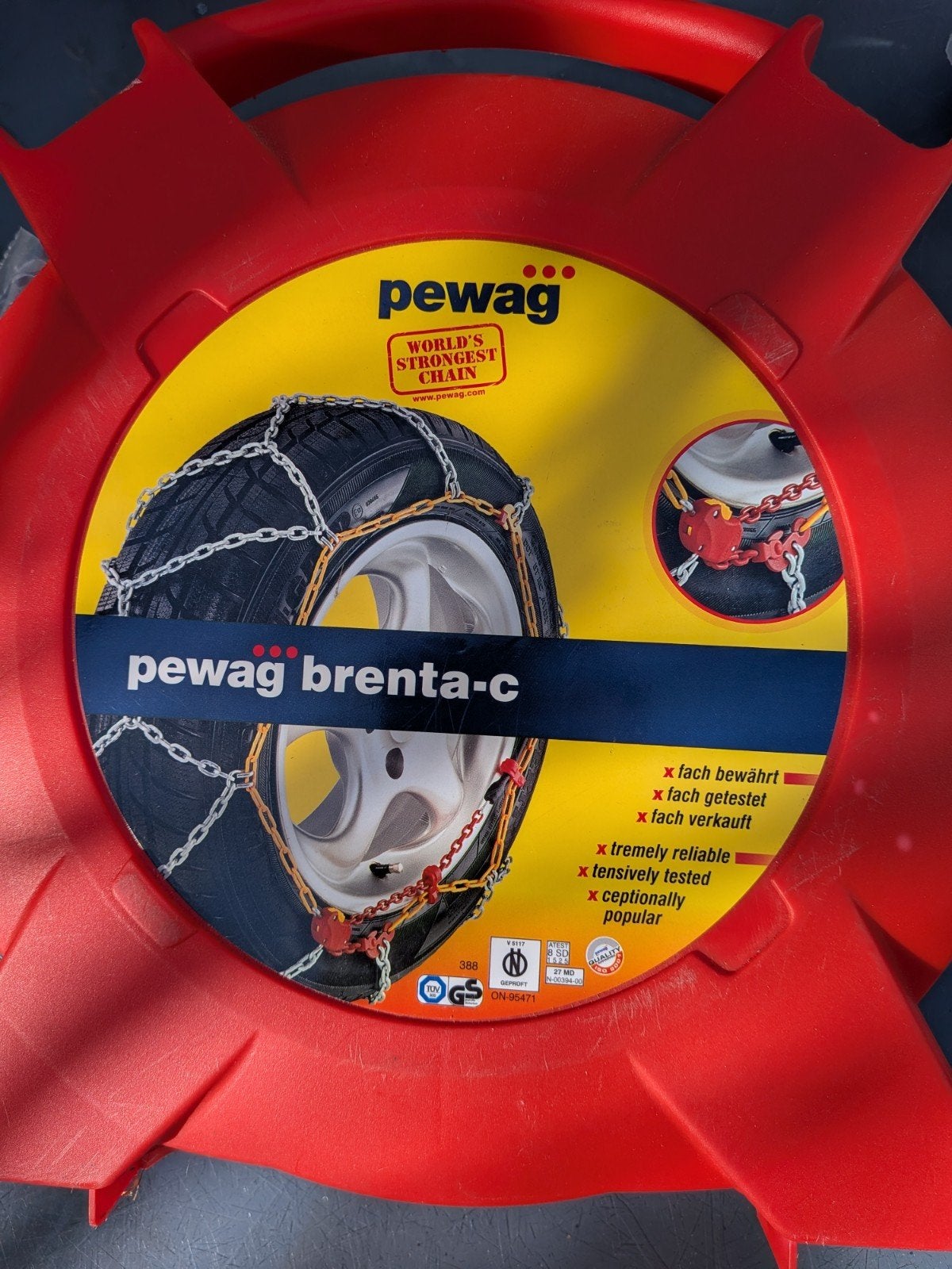 Pewag sneeuwkettingen brenta-c XMR 69, Ophalen, Zo goed als nieuw