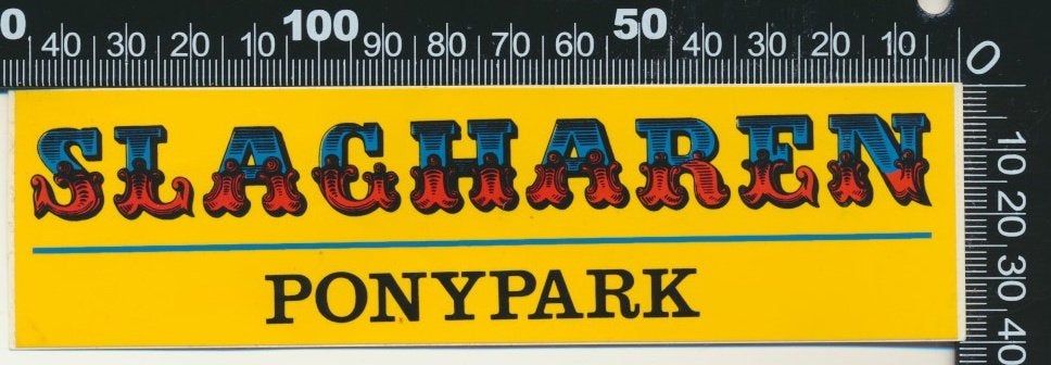 Sticker: Ponypark Slagharen, Ophalen of Verzenden, Zo goed als nieuw, Bedrijf of Vereniging