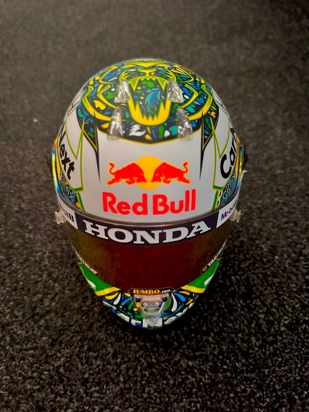 Max Verstappen helm 1:2 Brazilië 2021, Ophalen of Verzenden, Nieuw, Formule 1