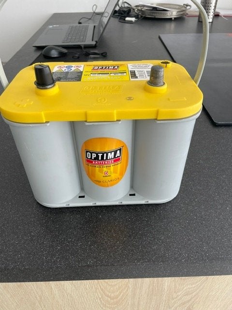 Optima Yellow Top accu, Ophalen, Gebruikt