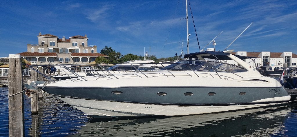 Sunseeker Camargue 44 ligt nu vaarklaar te koop!, Ophalen, Gebruikt, Walstroom, Polyester