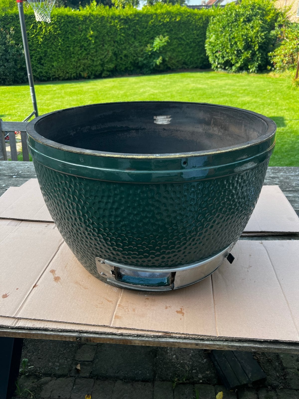 Big Green Egg Dome XL Gebruikt met barst (nog bruikbaar), Ophalen, Gebruikt