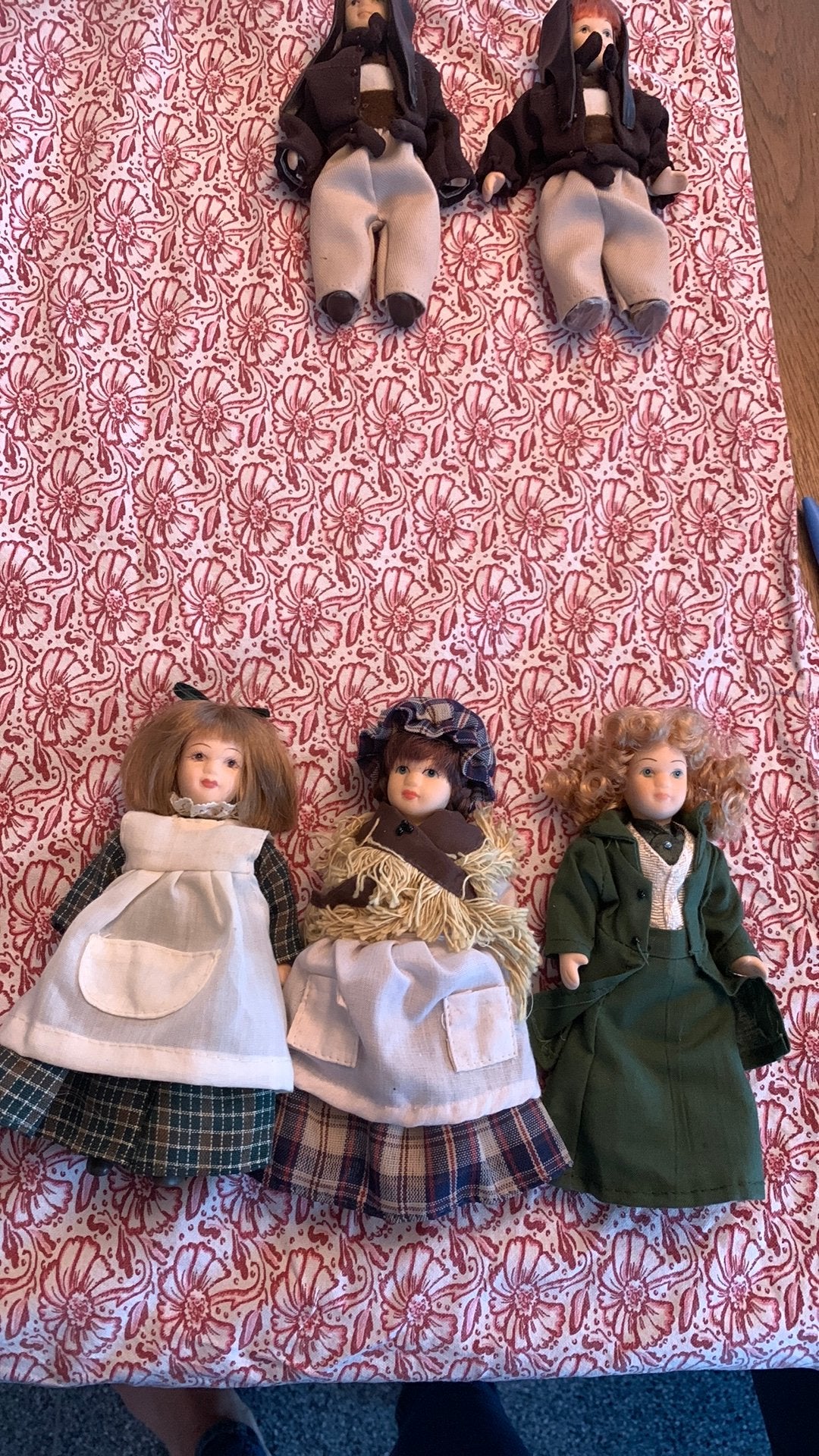 Prachtige porseleinen poppetjes poppenhuis, Ophalen of Verzenden, Zo goed als nieuw, Pop