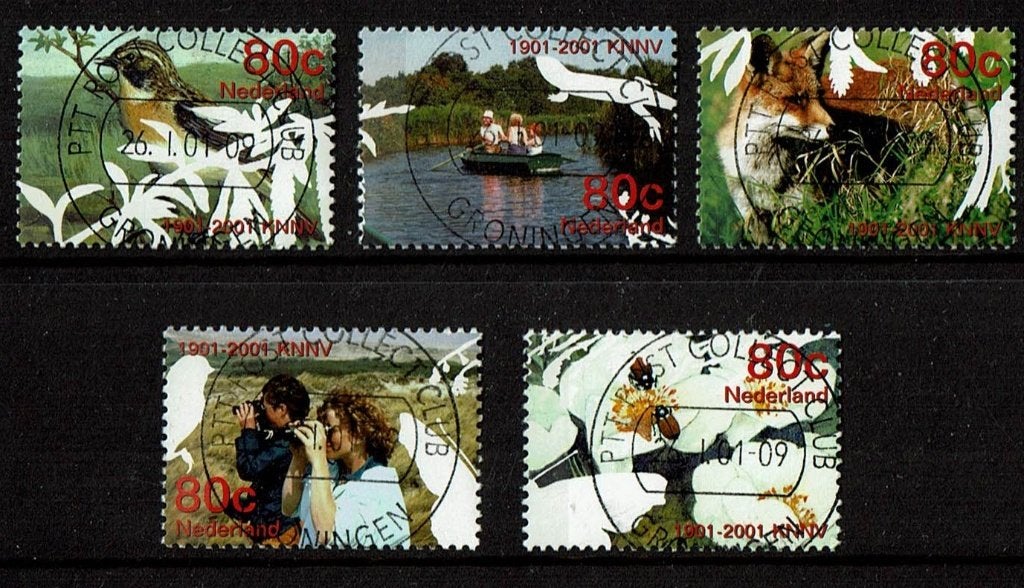 Nederland NVPH 1952-1956 gestempeld, Verzenden, Na 1940, Gestempeld