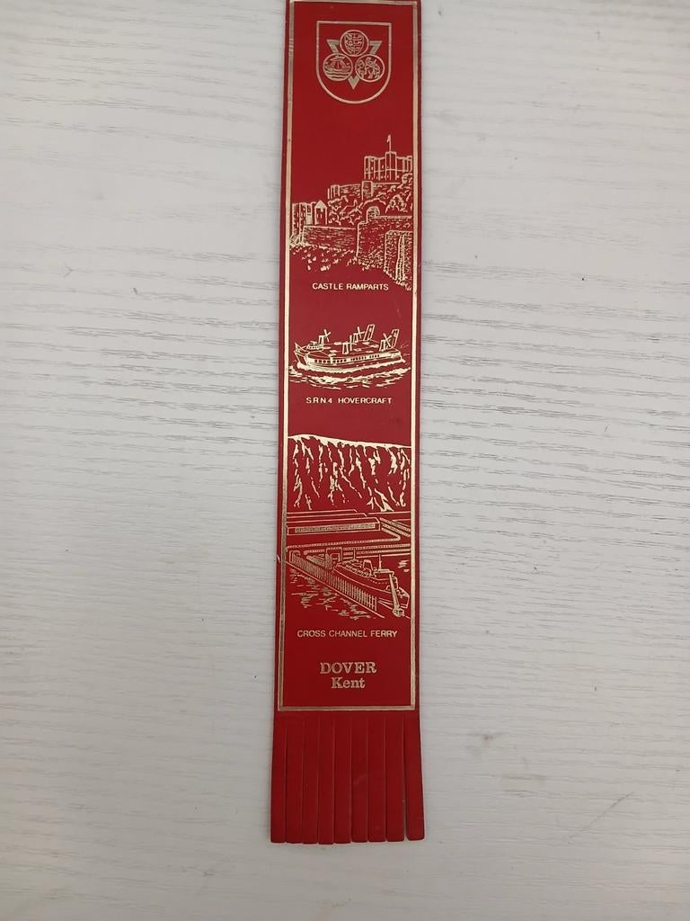Leren boekenlegger Dover Kent, Verzenden, Zo goed als nieuw, Buitenland