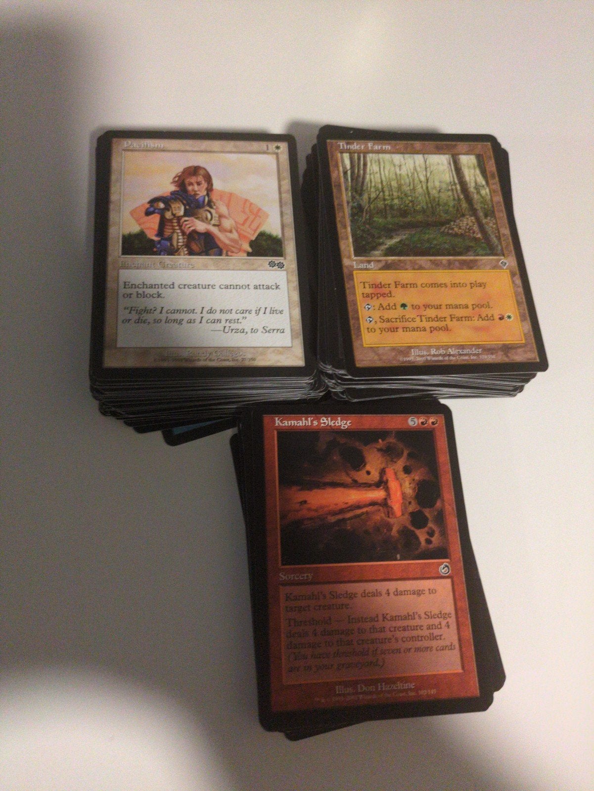 Mtg Old Border Verzameling, Hobby en Vrije tijd, Ophalen of Verzenden, Zo goed als nieuw, Meerdere kaarten