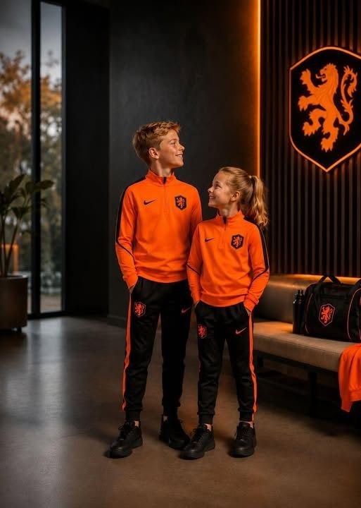 voetbal trainingspakken oranje, Maat XS of kleiner, Ophalen of Verzenden, Nieuw, Trainingspak