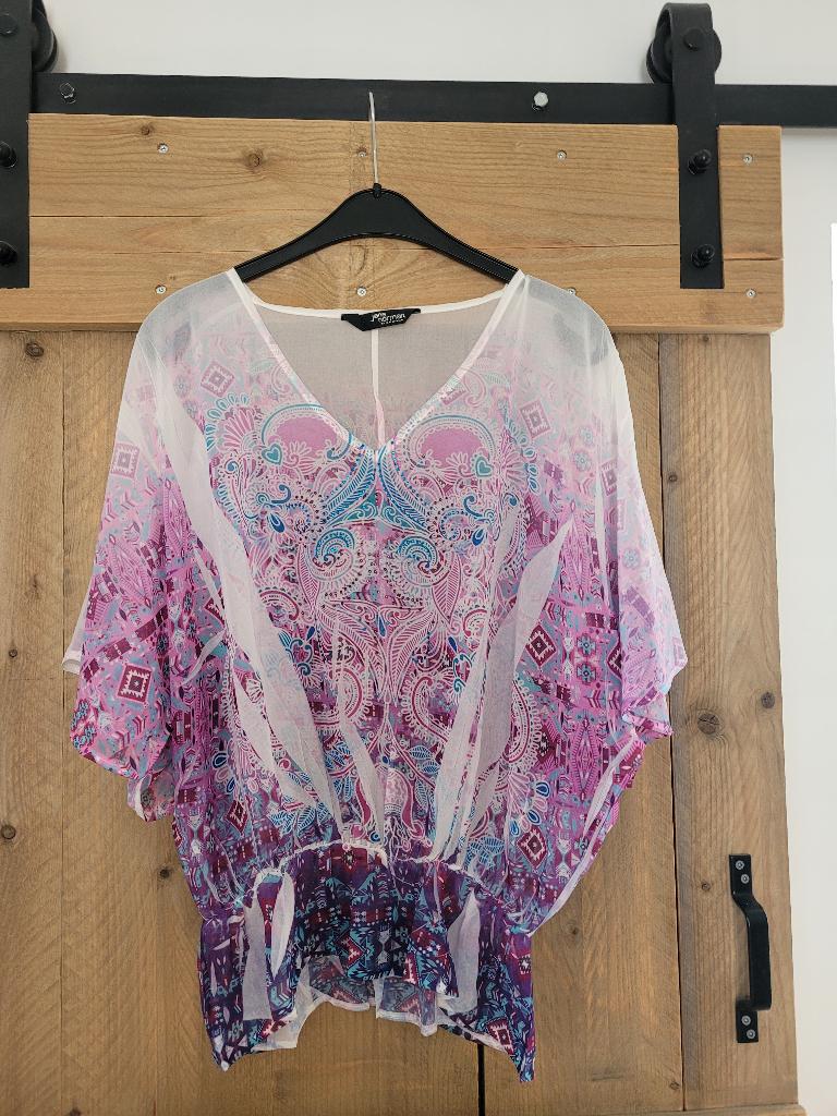 Dames zomer shirt Jane Norman maat, Kleding | Dames, Maat 38/40 (M), Wit, Jane Norman, Ophalen of Verzenden