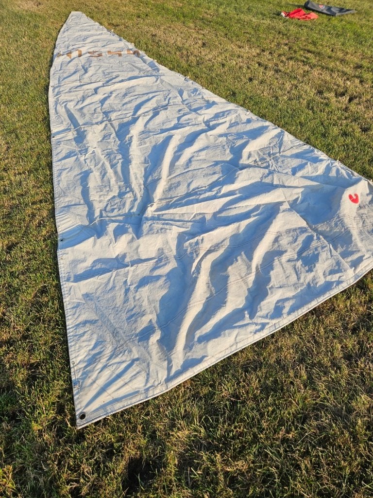 Grootzeil met rifpunten – 805x760x260 cm, Ophalen, Gebruikt, Grootzeil, Minder dan 15 m²