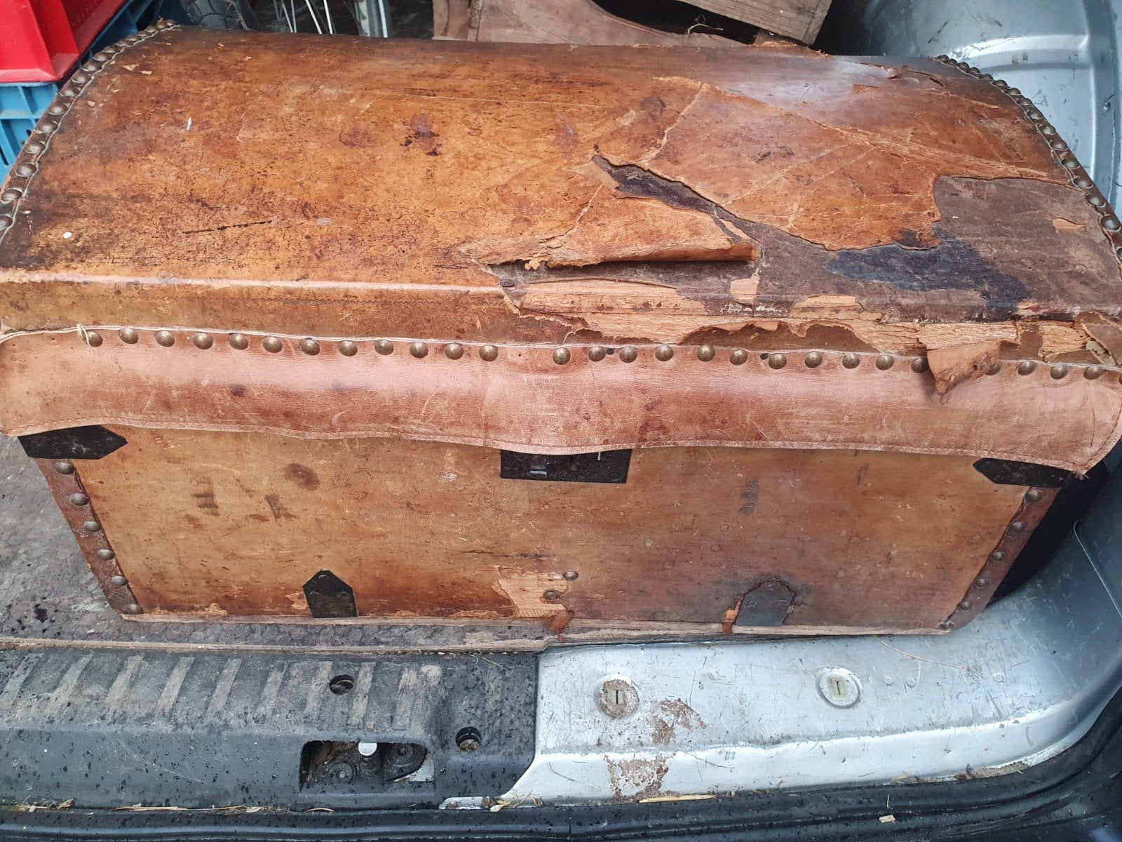 antieke kleine dekenkist, Ophalen, Gebruikt, 50 tot 100 cm