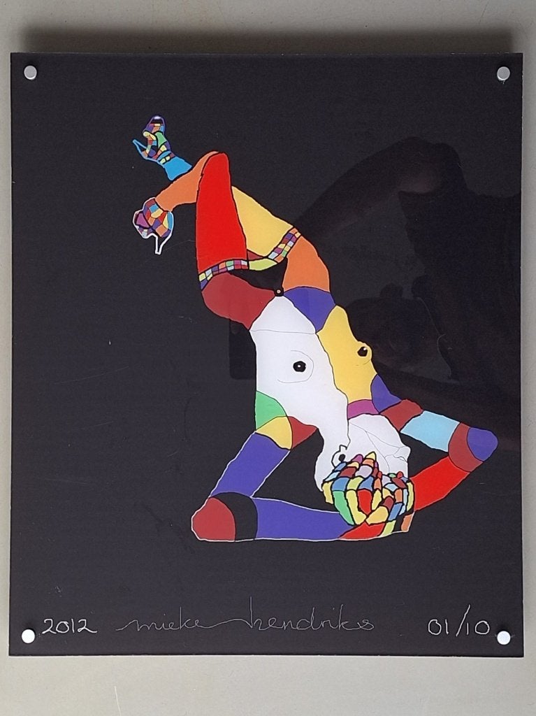 Mieke Hendriks art plexiglas schilderij transparant serie, Ophalen of Verzenden, Abstract