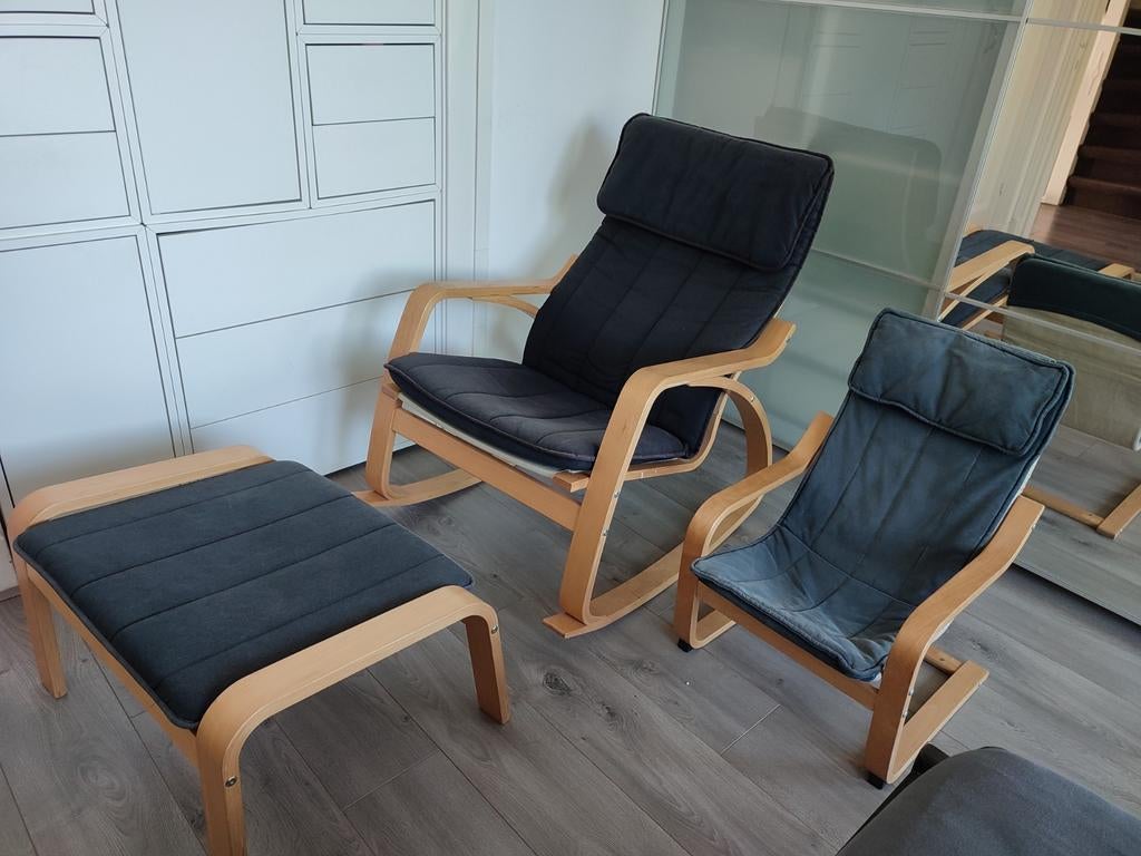 IKEA Poäng schommelstoelen, Ophalen, Gebruikt