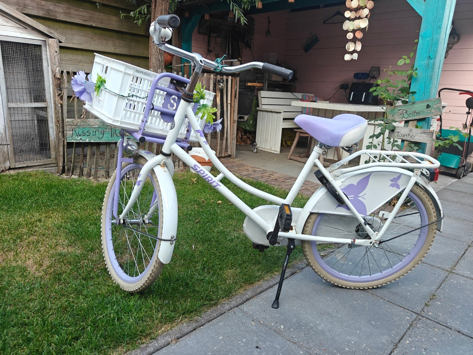 Meisjesfiets Spirit, Fietsen en Brommers, Ophalen, Terugtraprem, 22 inch, Gebruikt
