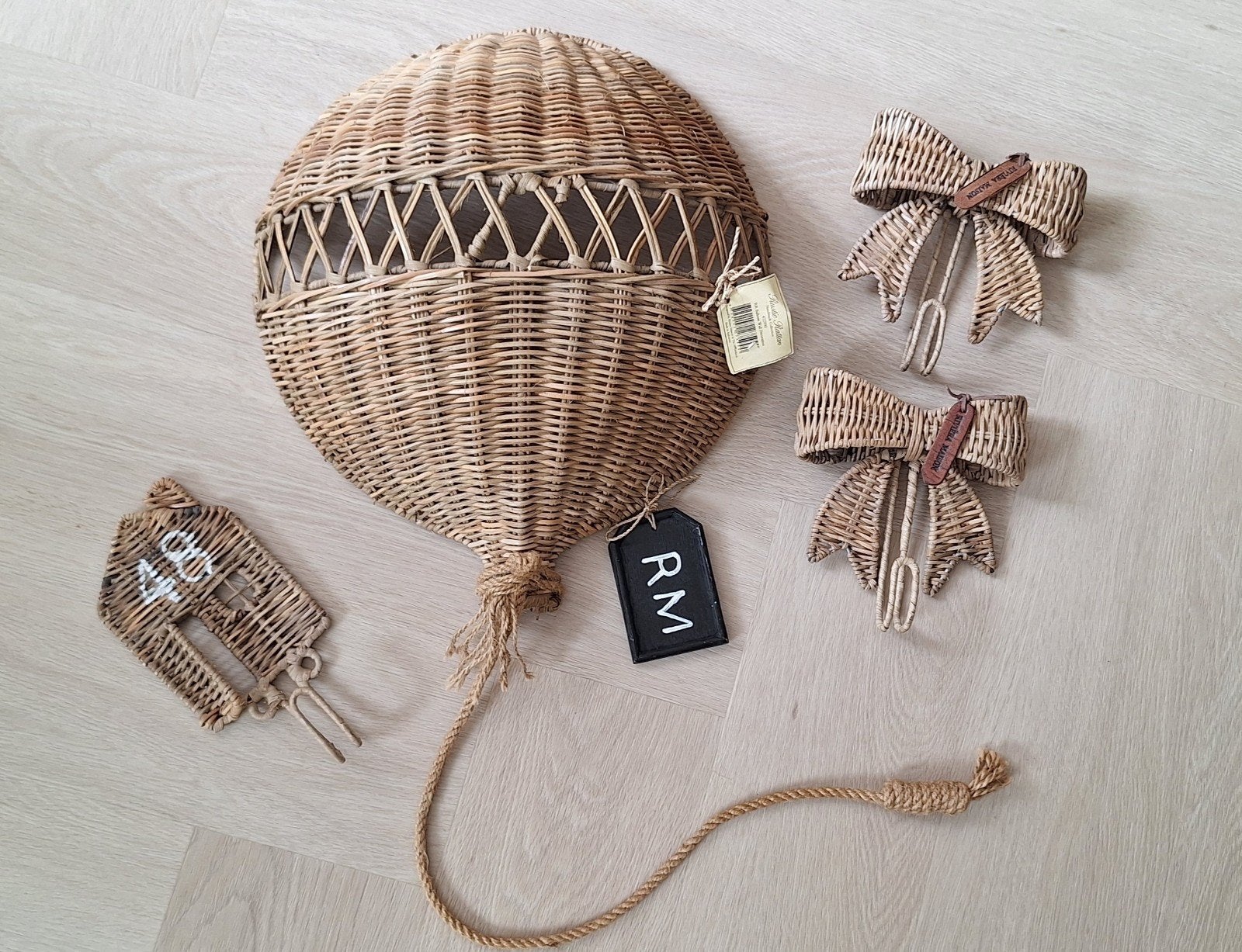 Rivièra Maison rattan set, Ophalen, Zo goed als nieuw, Beige, Landelijk