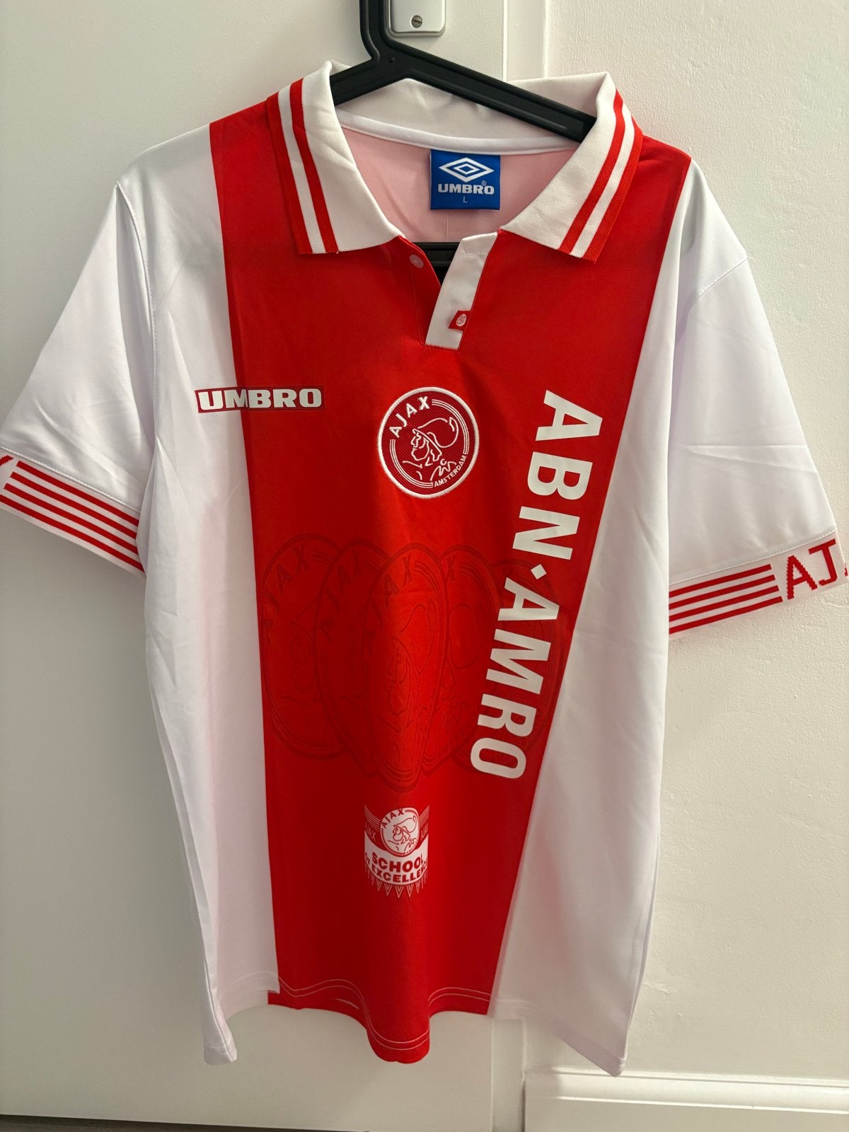 Retro Ajax Laudrup 11 ABN AMRO voetbalshirt - Maat Large, Maat 52/54 (L), Nieuw, Ophalen of Verzenden, Voetbal