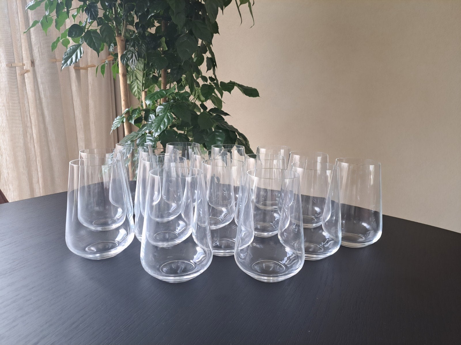 16 nieuwe kristallen waterglazen, Verzamelen, Glas en Borrelglaasjes, Ophalen of Verzenden, Nieuw, Overige typen