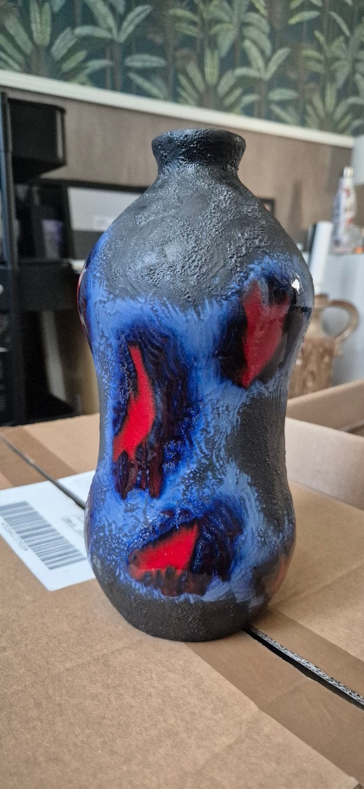 Roth Marei vaas - Uniek design met levendige kleuren, Antiek en Kunst, Ophalen of Verzenden