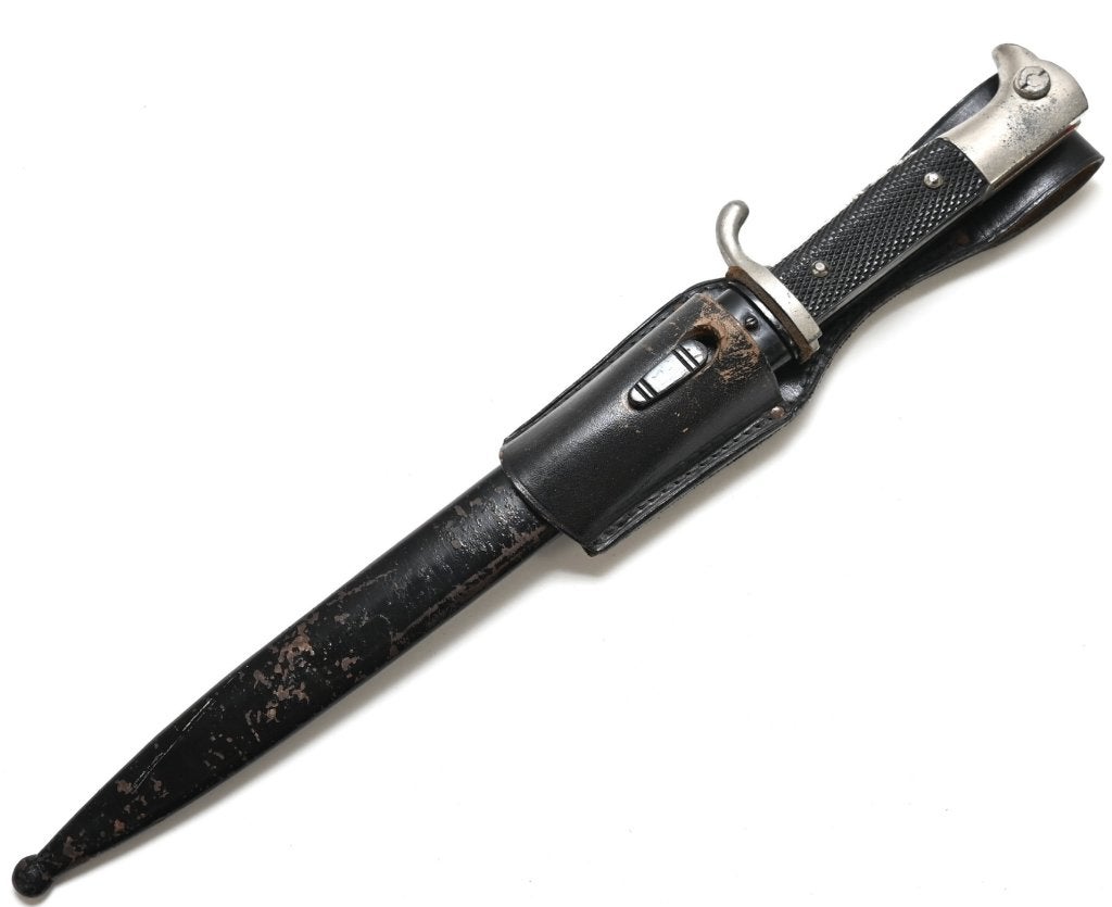 Wehrmacht 'lange' Parade Bayonet + Frog (A.Evertz), Verzenden, Landmacht, Duitsland, Mes of Dolk