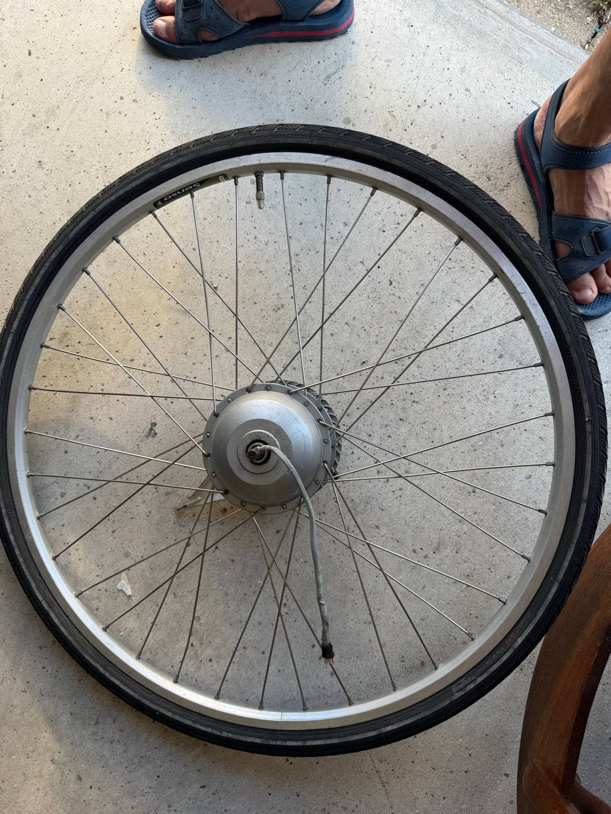 getest Gazelle E-Bike Voorwiel met Motor (Rollerbrake), Fietsen en Brommers, Fietsonderdelen, Ophalen of Verzenden, Gebruikt, Elektrische fiets