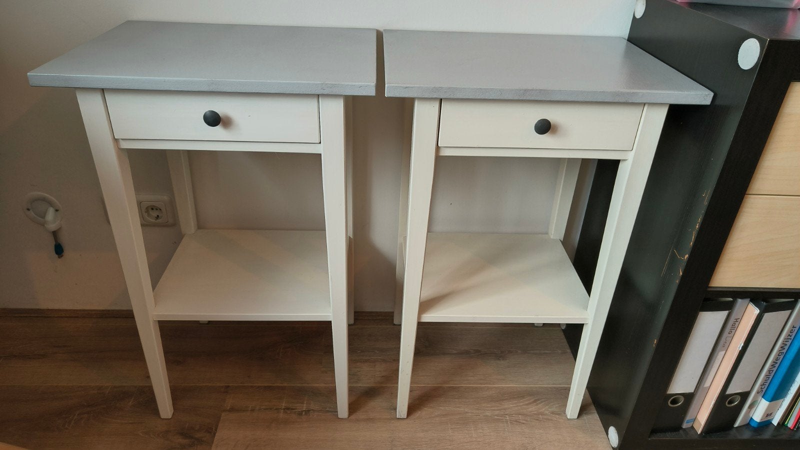2 Ikea Hemnes nachtkastjes, Ophalen, Gebruikt