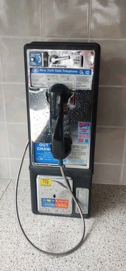 vintage originele Amerikaanse munt telefoon, Ophalen of Verzenden, Gebruikt