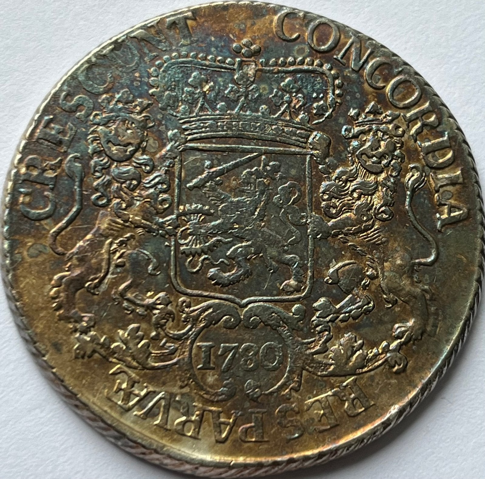 West-Friesland zeldzame dukaton 1780 met prachtige patina!, Vóór koninkrijk, Zilver, Losse munt, Overige waardes
