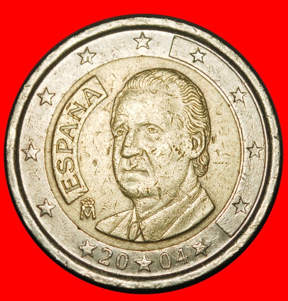 Ⰺ PHALLIC TYPE 1999-2006: SPAIN  2 EUROS 2004 A r1!, Postzegels en Munten, Ophalen of Verzenden, Spanje, 2 euro, Losse munt