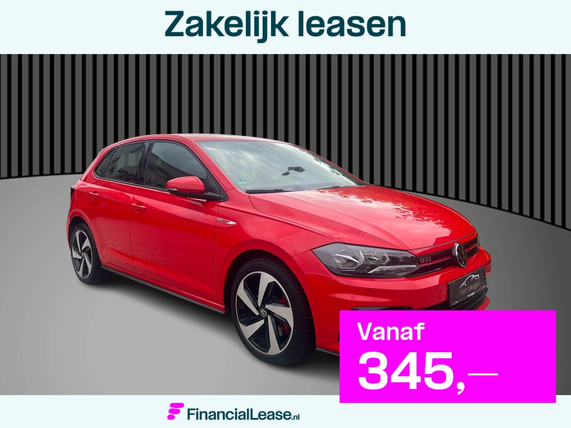 Volkswagen Polo 2.0 TSI GTI cruise, airco, stoelverw,, Stof, Gebruikt, Zwart, 4 cilinders