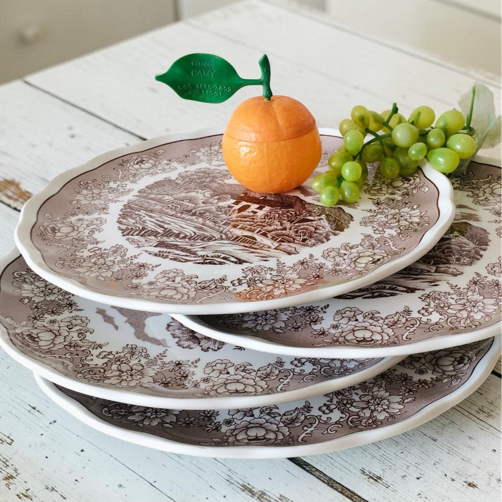 Set van 4 XL Borden Terraglia Forte Ø 30 cm, Ophalen of Verzenden, Zo goed als nieuw, Bord(en), Overige stijlen