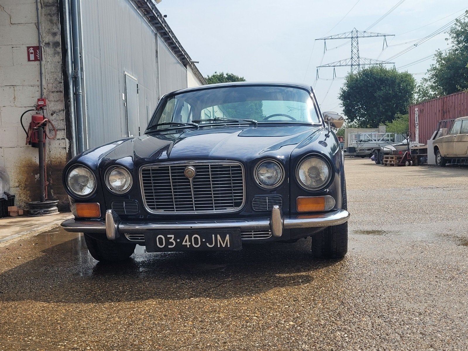 Jaguar XJ 4.2 1969 Blauw, Auto's, Jaguar, Particulier, XJ, Benzine, Sedan, Automaat, Origineel Nederlands, Blauw, Leder, Achterwielaandrijving