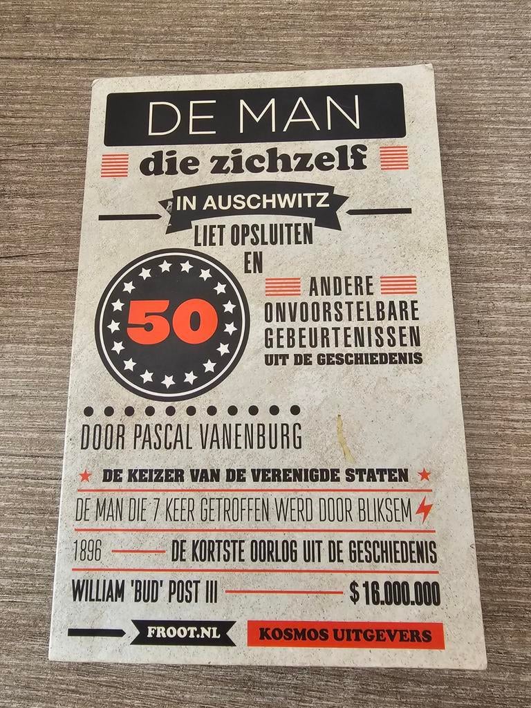 De Man Die Zichzelf in Auschwitz Liet Opsluiten, Boeken, Ophalen of Verzenden, Gelezen, Pascal Vanenburg