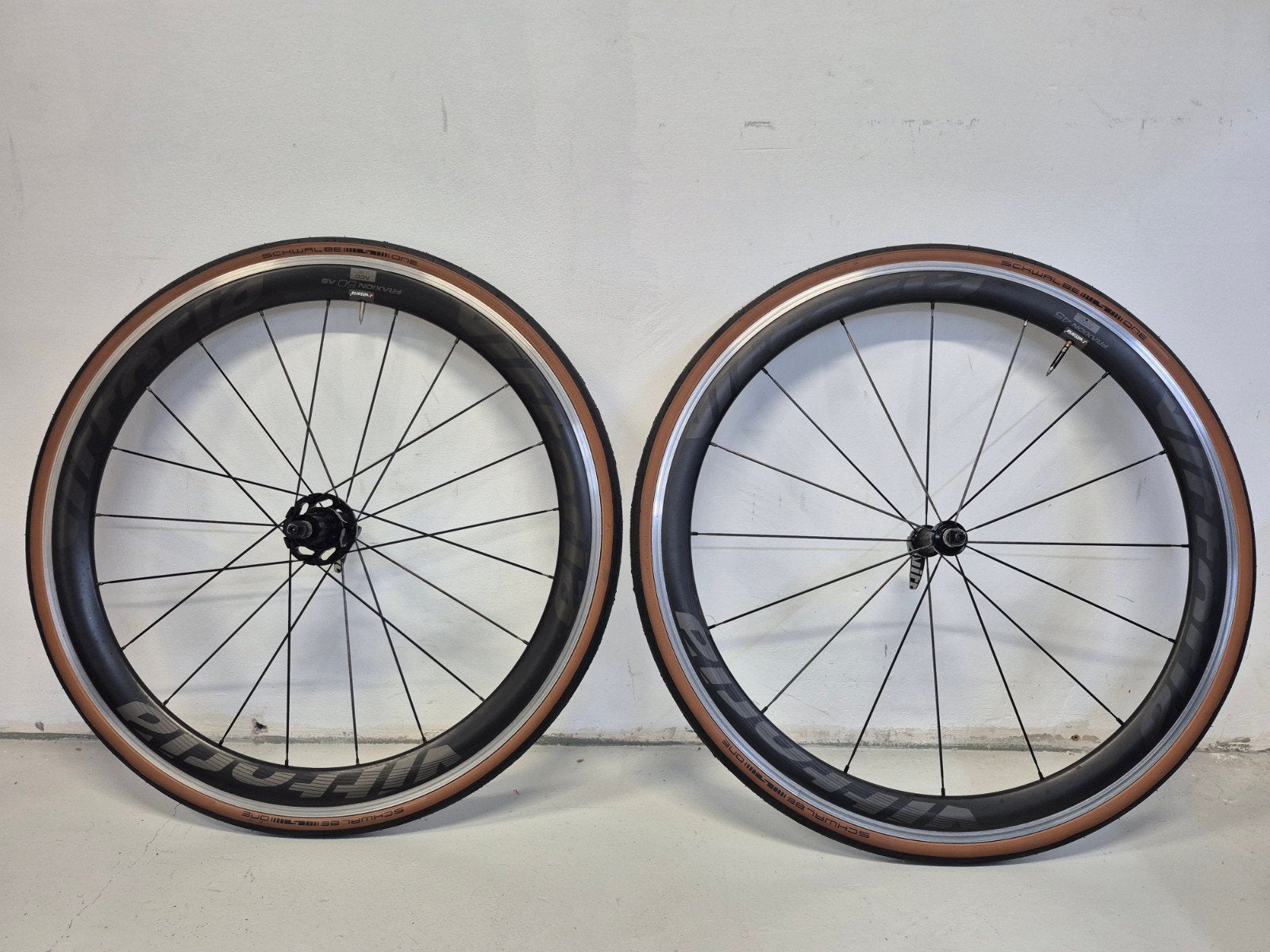 Vittoria Fraxion AS 45 En 50mm Wielset - Zeer Goede Staat, Vittoria, Racefiets, Zo goed als nieuw, Carbon