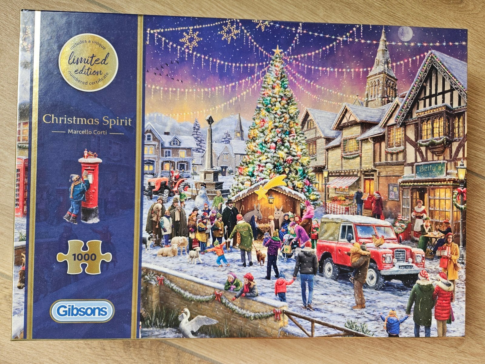 Gibsons Christmas Spirit 1000 stukjes legpuzzel, Ophalen, 500 t/m 1500 stukjes, Zo goed als nieuw, Legpuzzel