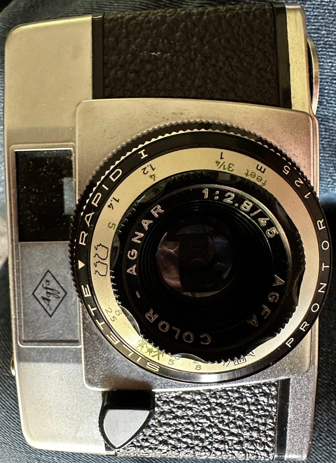 Agfa Silette - Rapid 1 fotocamera Type Prontor 125, Ophalen of Verzenden, Gebruikt, Compact, Overige Merken