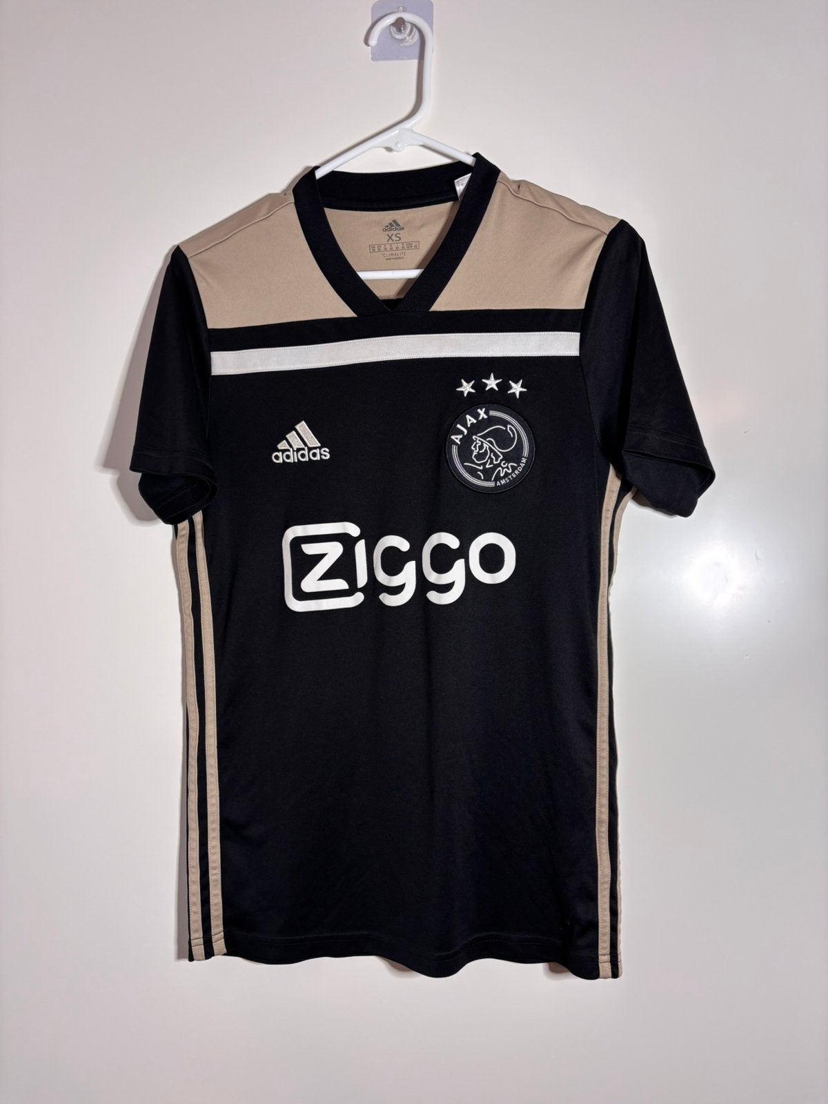 AFC Ajax Uitshirt Voetbalshirt 2018/2019 adidas - Maat XS, Verzenden, Zo goed als nieuw, Ajax, Shirt