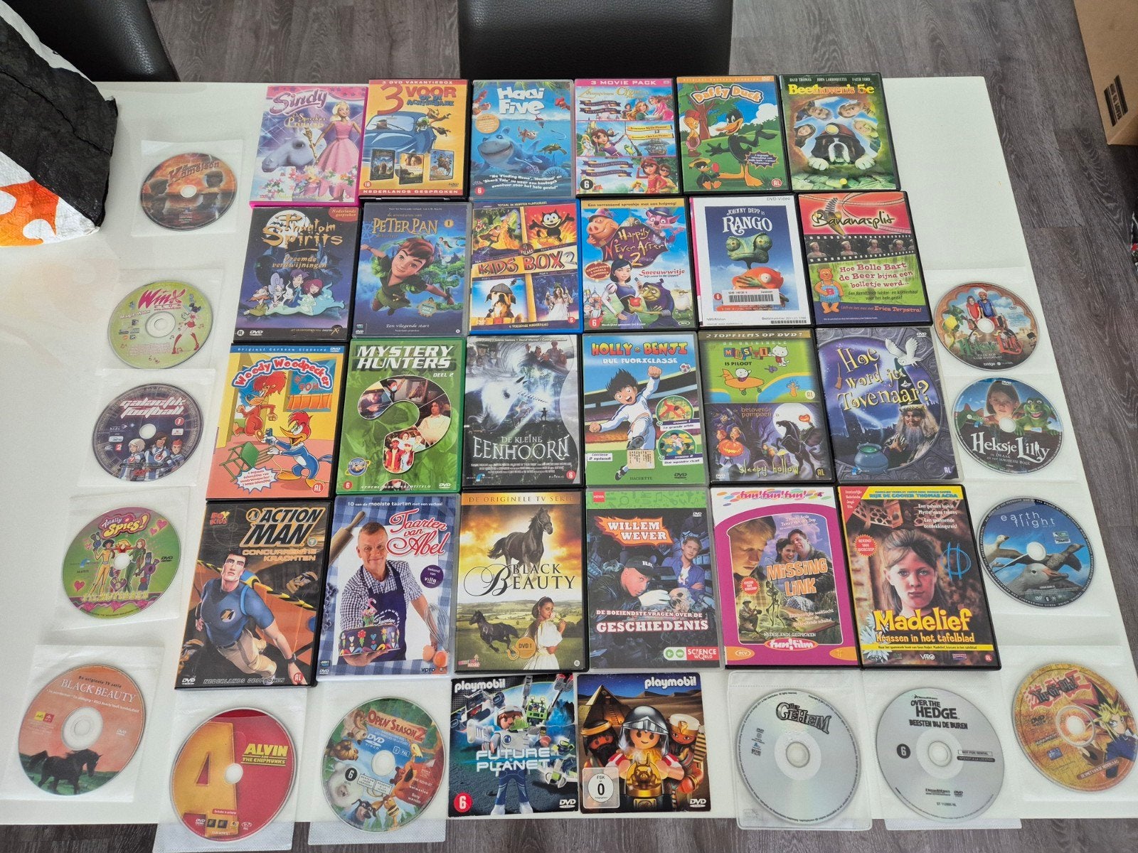 Grote collectie kinderfilms en series op DVD, Cd's en Dvd's, Gebruikt, Animatie, Verzamelbox, Alle leeftijden
